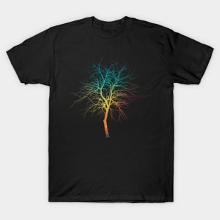 Rainbow tree silhouette T-Shirt